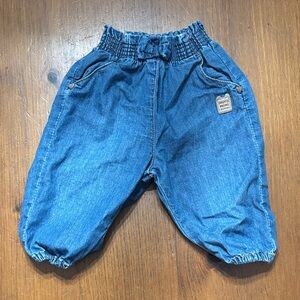 ❤️ 3-6M Souris Mini Elastic Waist Blue Denim Jogger Pants